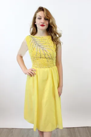 1960s DEMI COUTURE Mr Blackwell Custom sequin rhinestones dress small | new winter