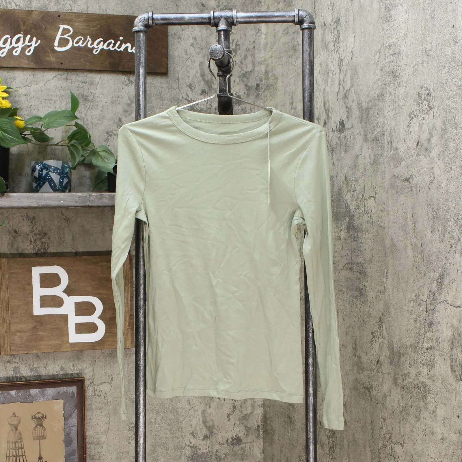 A New Day Women's Fitted Long Sleeve Crew Neck T-Shirt