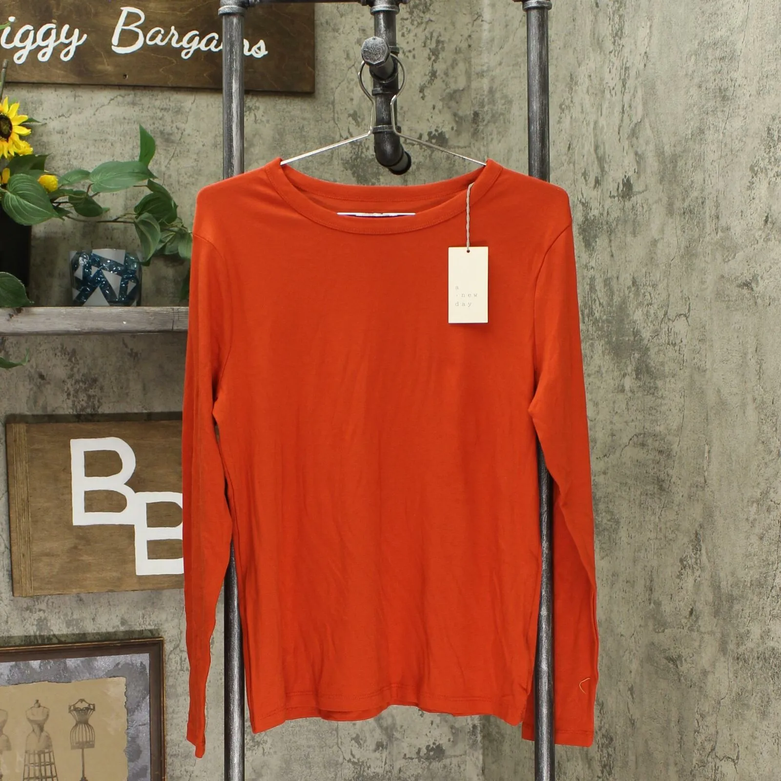 A New Day Women's Fitted Long Sleeve Crew Neck T-Shirt