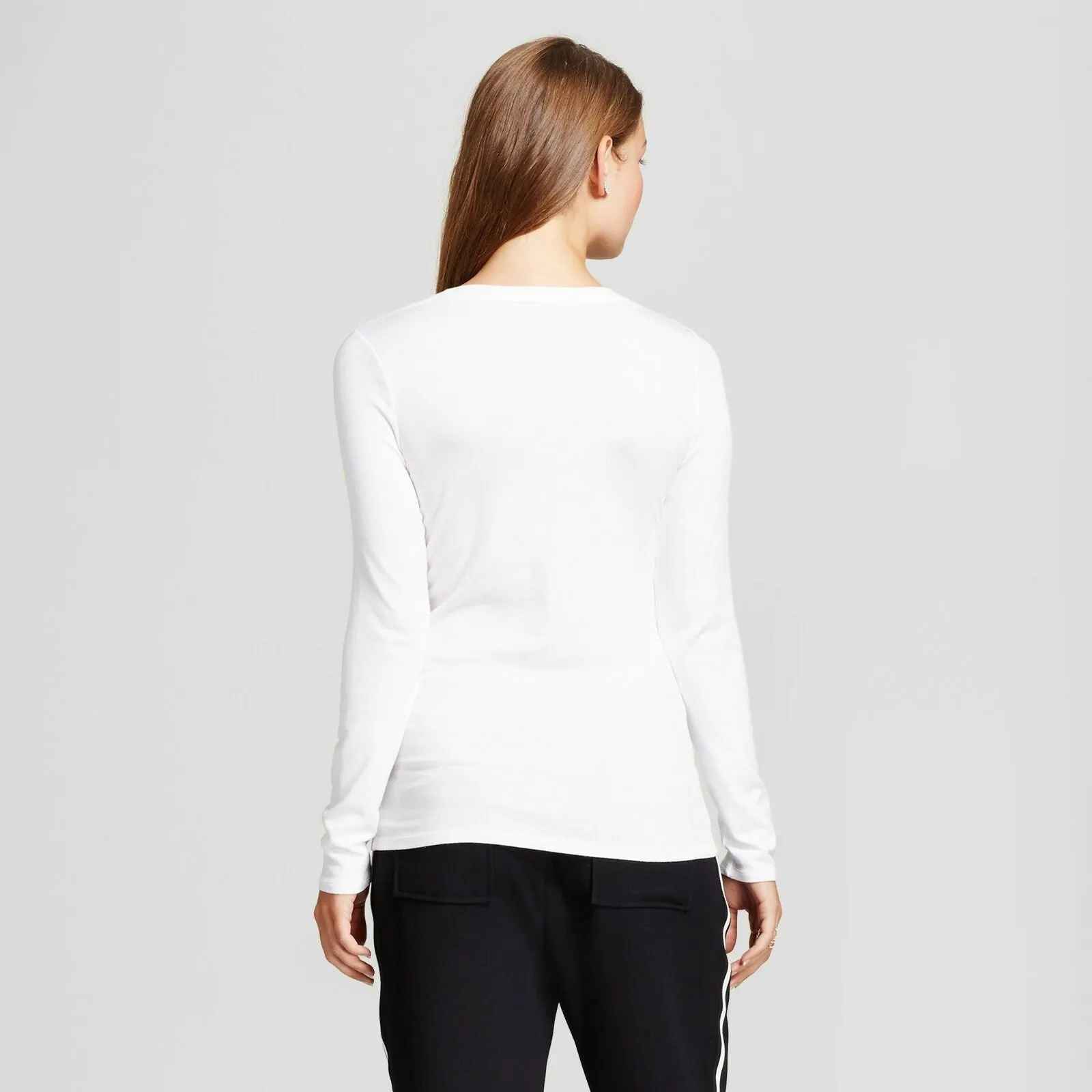 A New Day Women's Fitted Long Sleeve Crew T-Shirt
