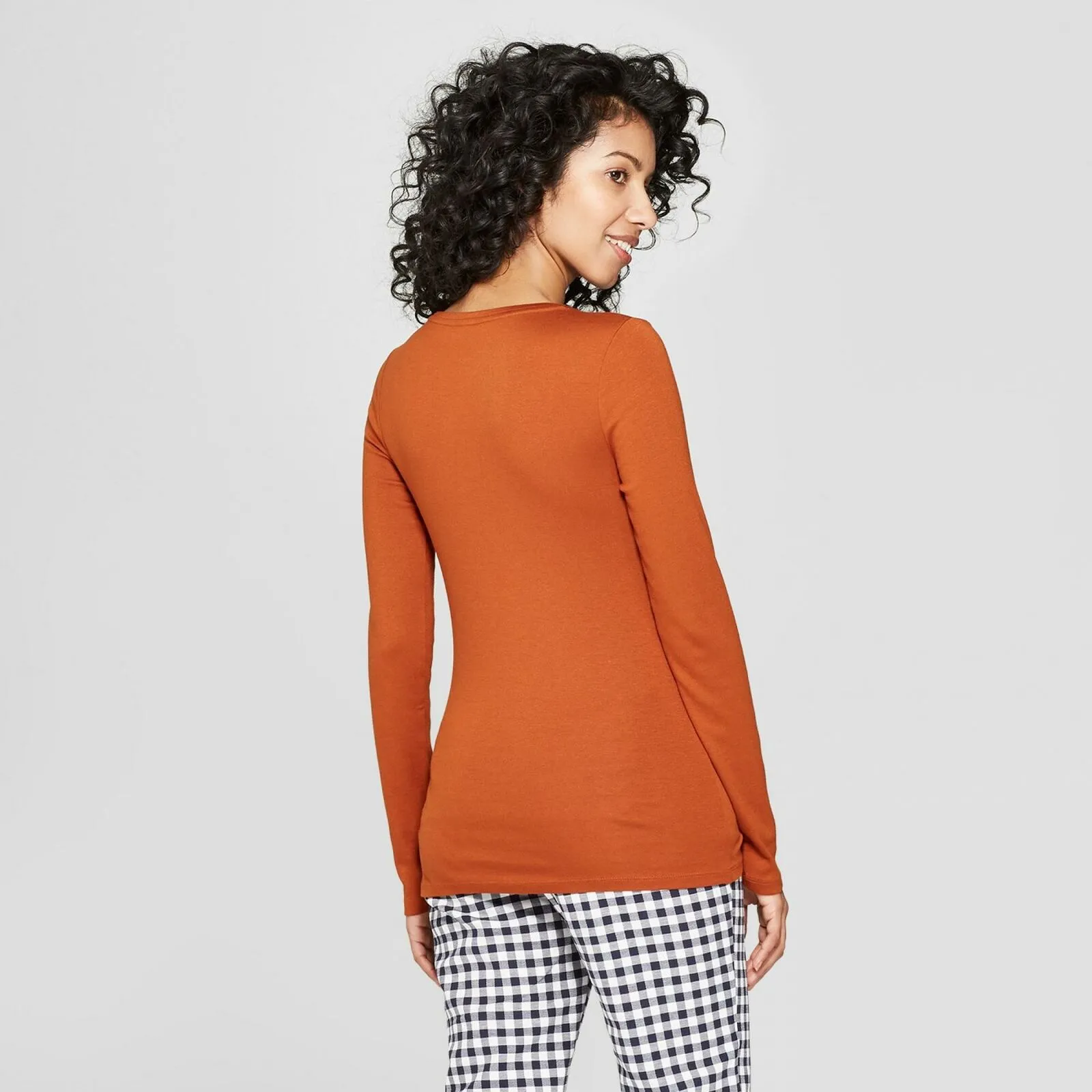 A New Day Women's Fitted Long Sleeve Crew T-Shirt