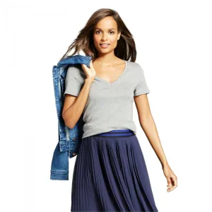 A New Day Women's Fitted Short Sleeve V-Neck T-Shirt