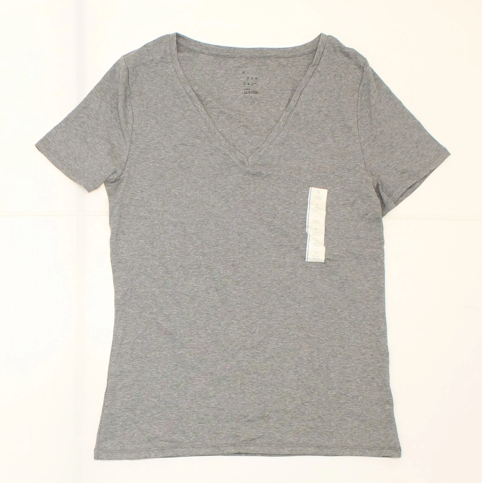 A New Day Women's Fitted Short Sleeve V-Neck T-Shirt