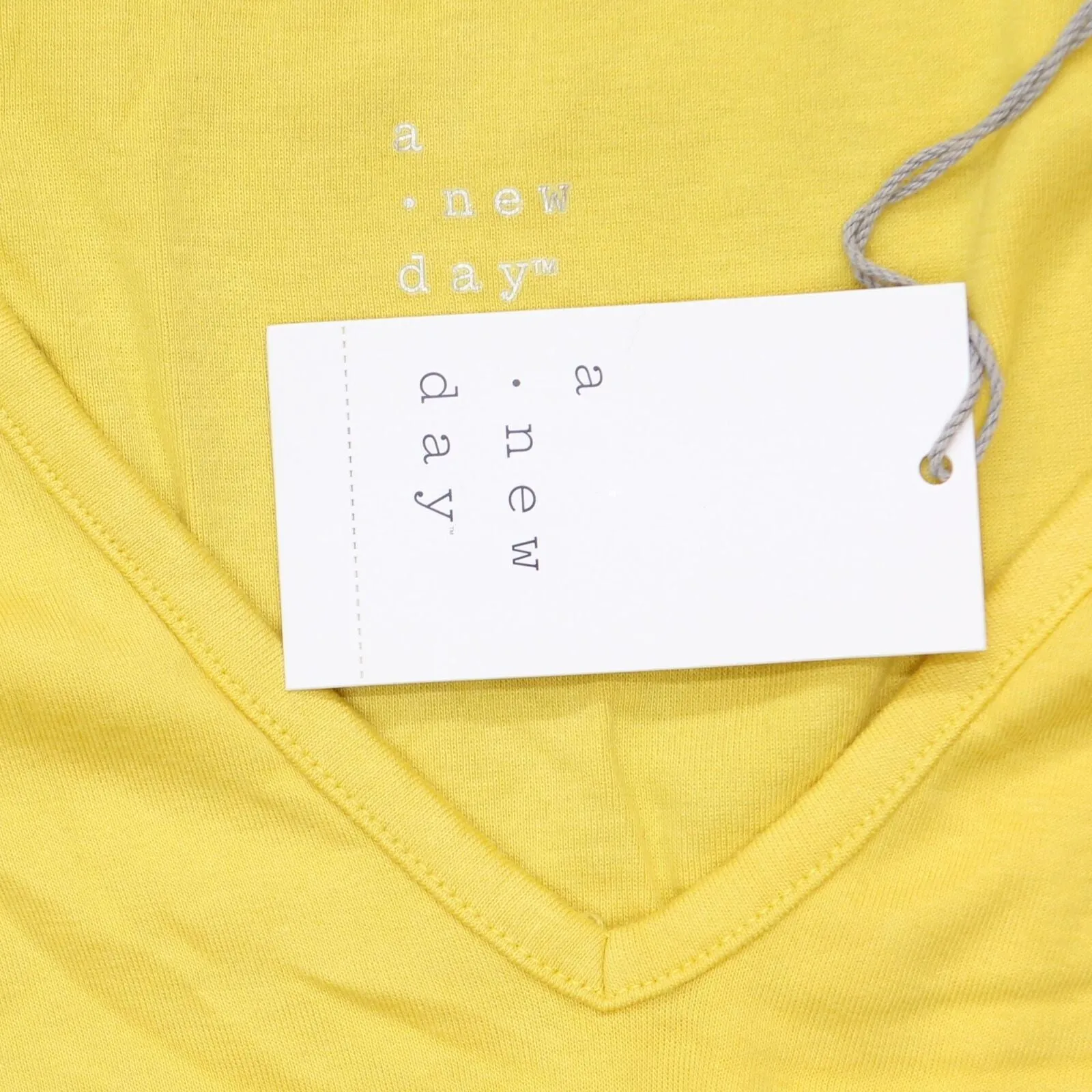 A New Day Women's Short Sleeve V-Neck Fitted T-Shirt 561219