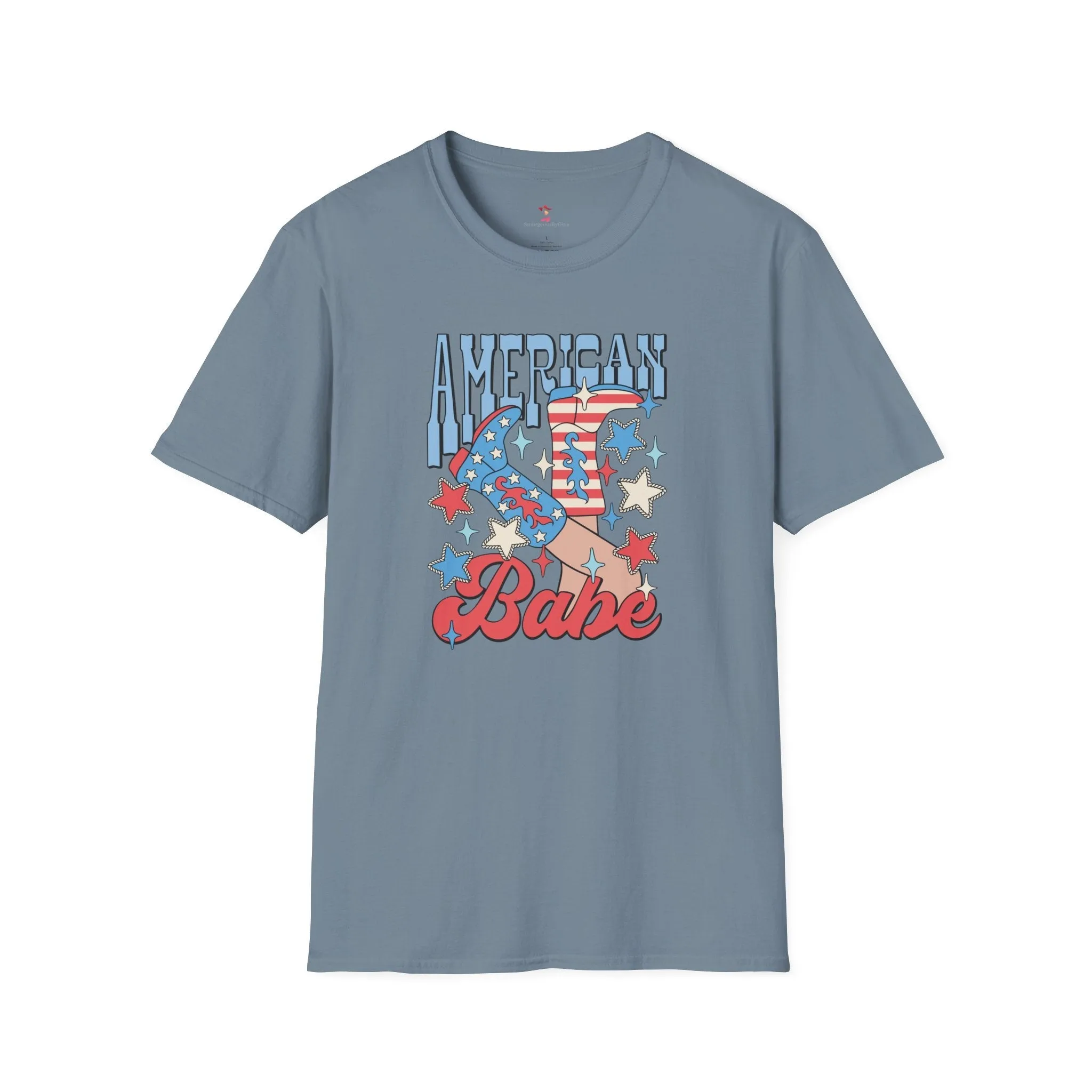 American Babe, 4th of July, Cowgirl, Softstyle T-Shirt