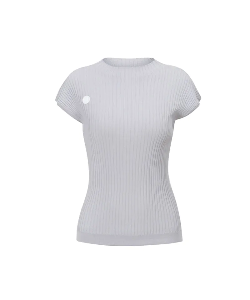 Anell Golf Cool Blend Knit Top - Soft Blue