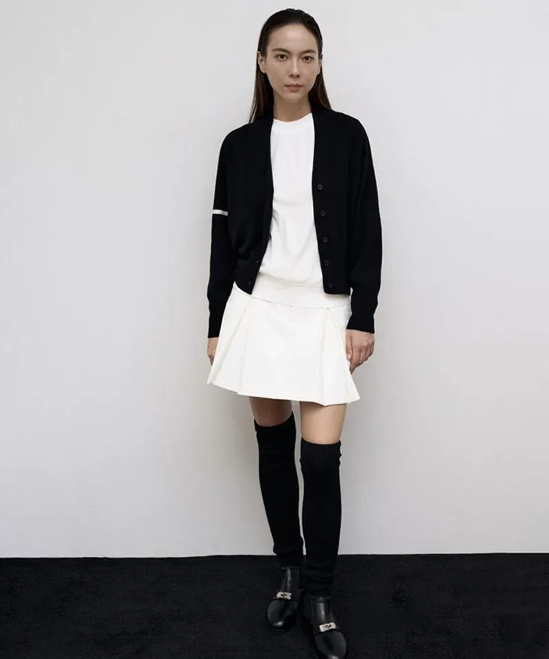 Anell Golf Shawl Knit Cardigan - Black