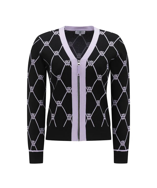 ANEW Golf:  Women Monogram Logo Entrasia Cardigan