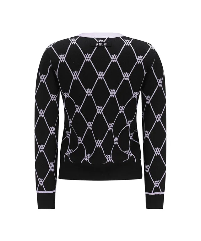 ANEW Golf:  Women Monogram Logo Entrasia Cardigan