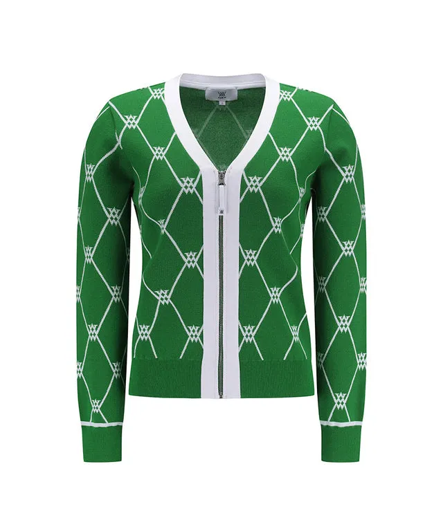 ANEW Golf:  Women Monogram Logo Entrasia Cardigan