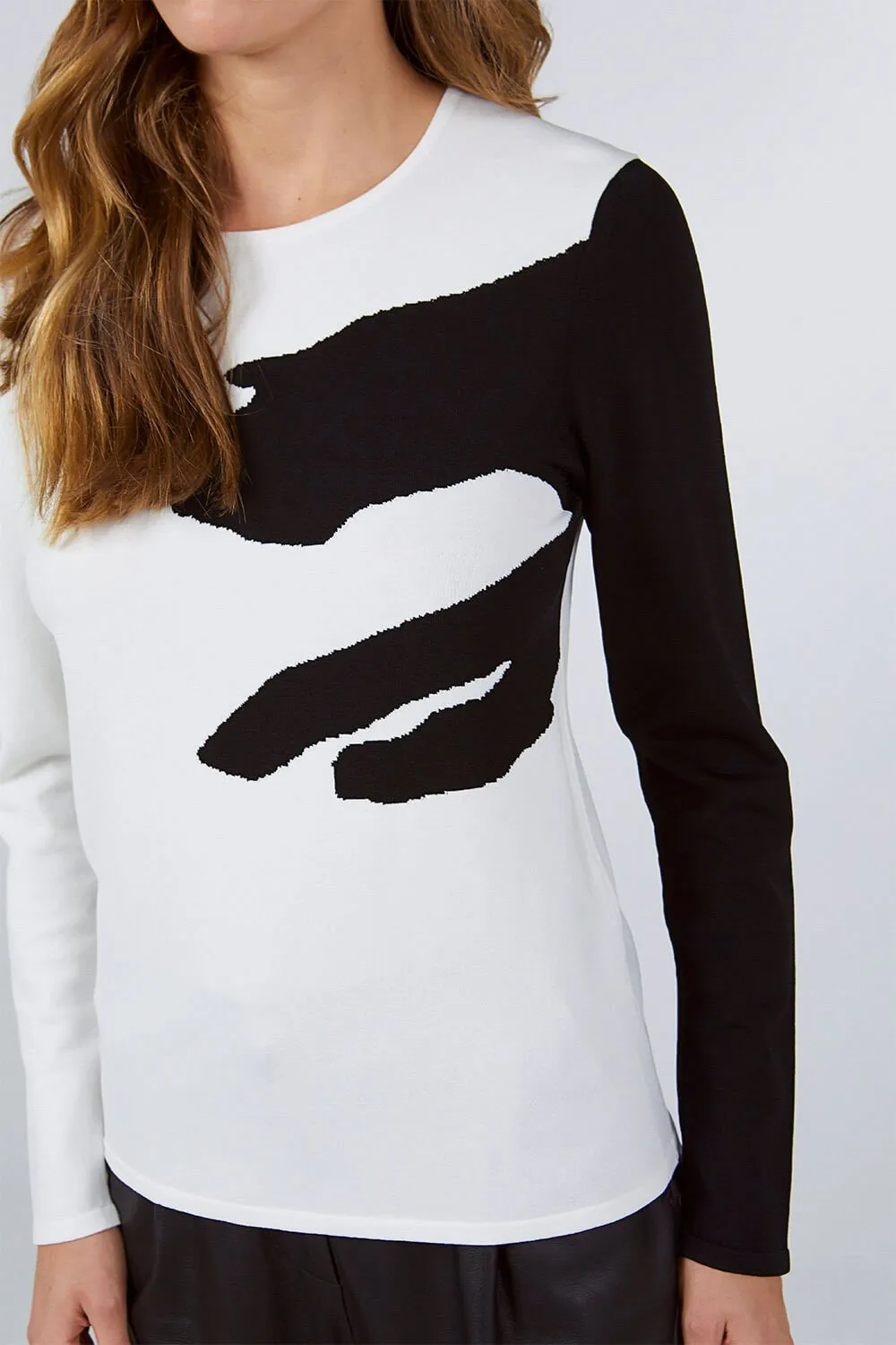 ANIMAL PRINTED SWEATER