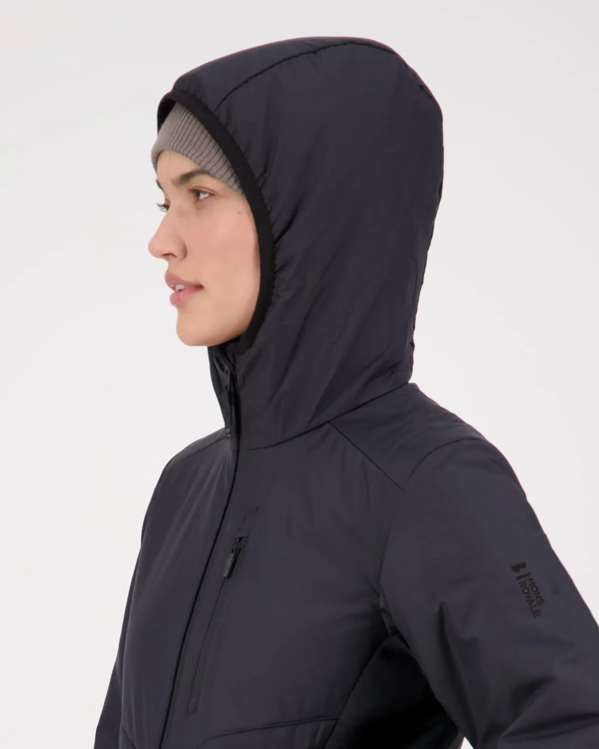 Arete Merino Insulated Hooded Jacket - Black
