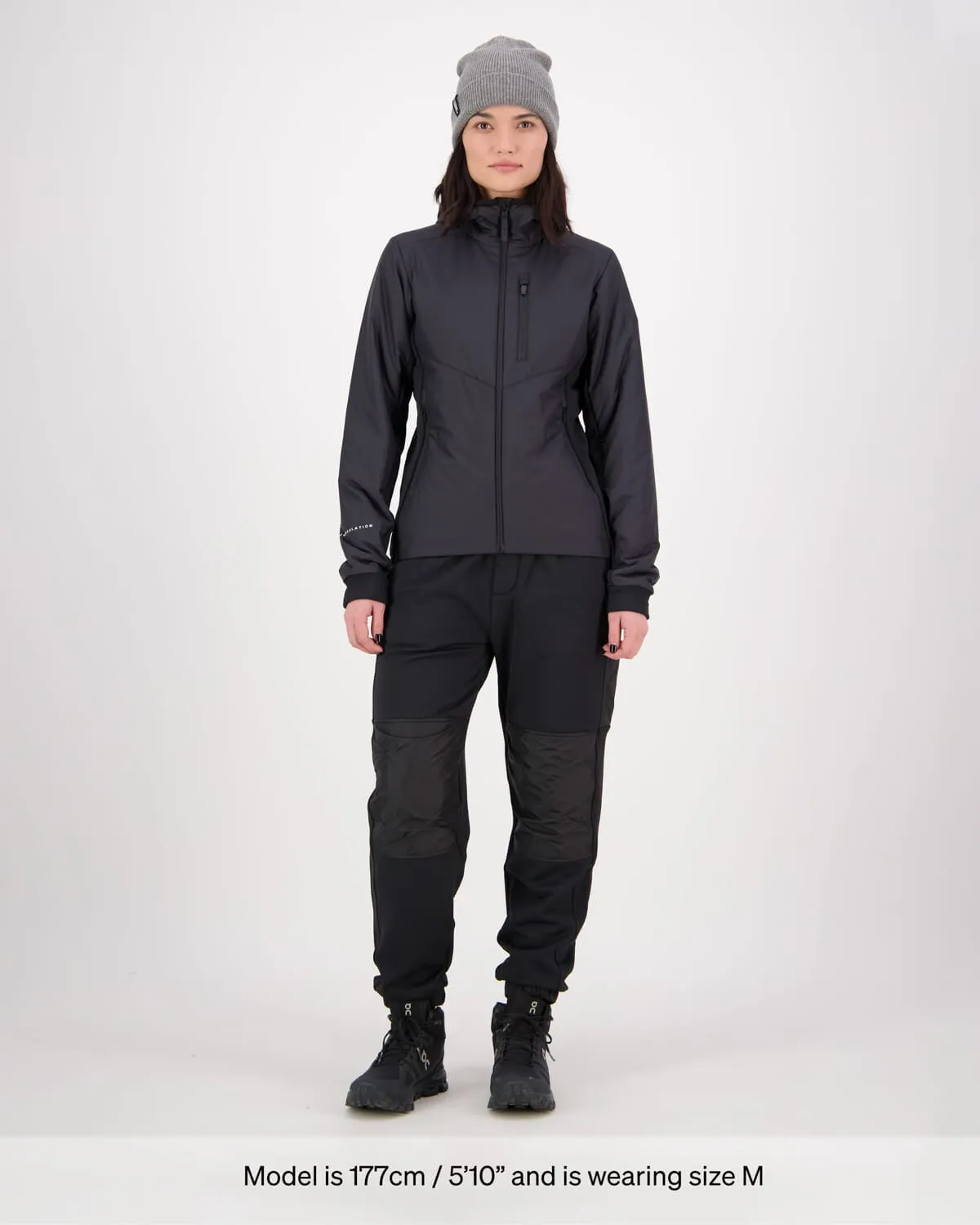 Arete Merino Insulated Hooded Jacket - Black