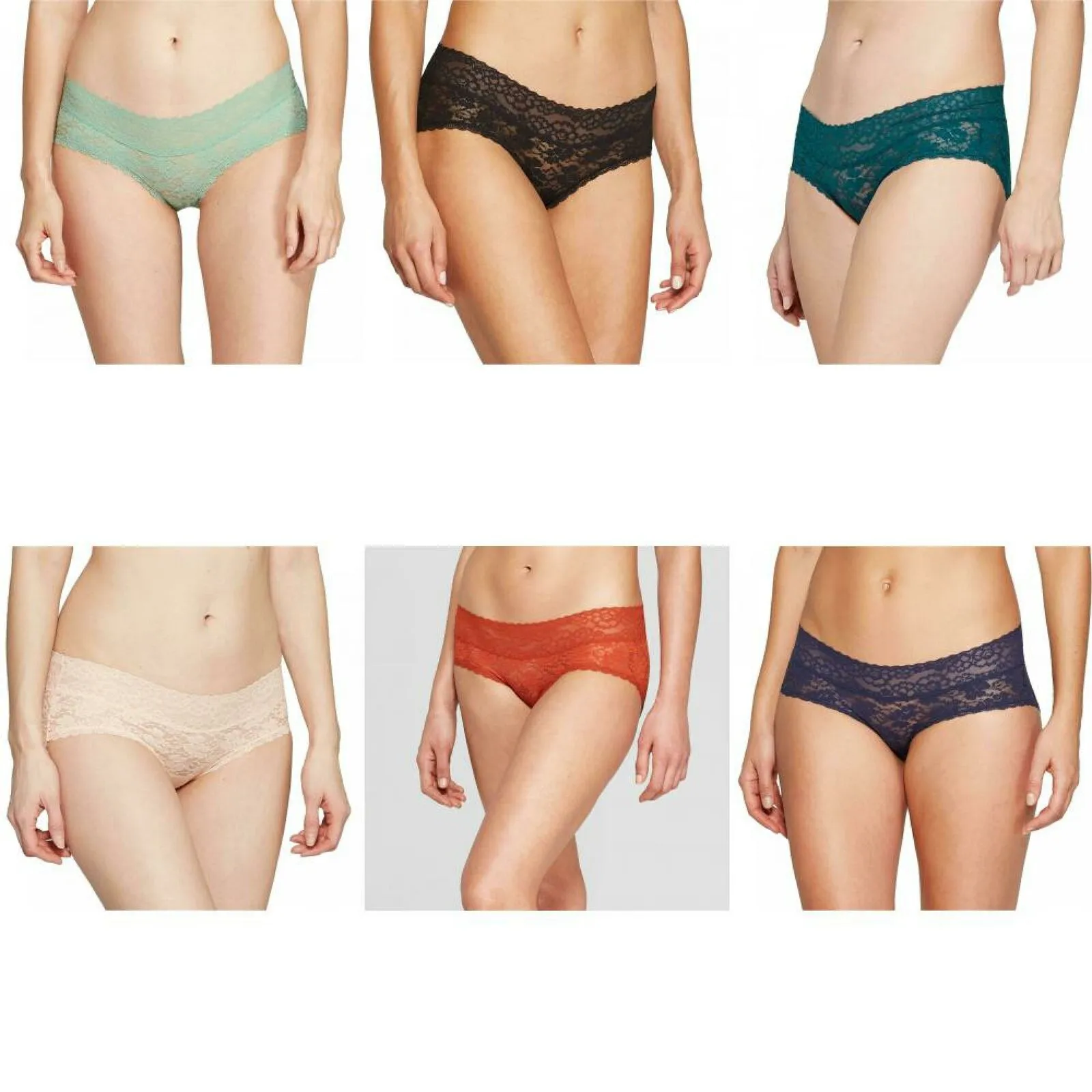 Auden Women's All Over Lace Hipster Panties Underwear
