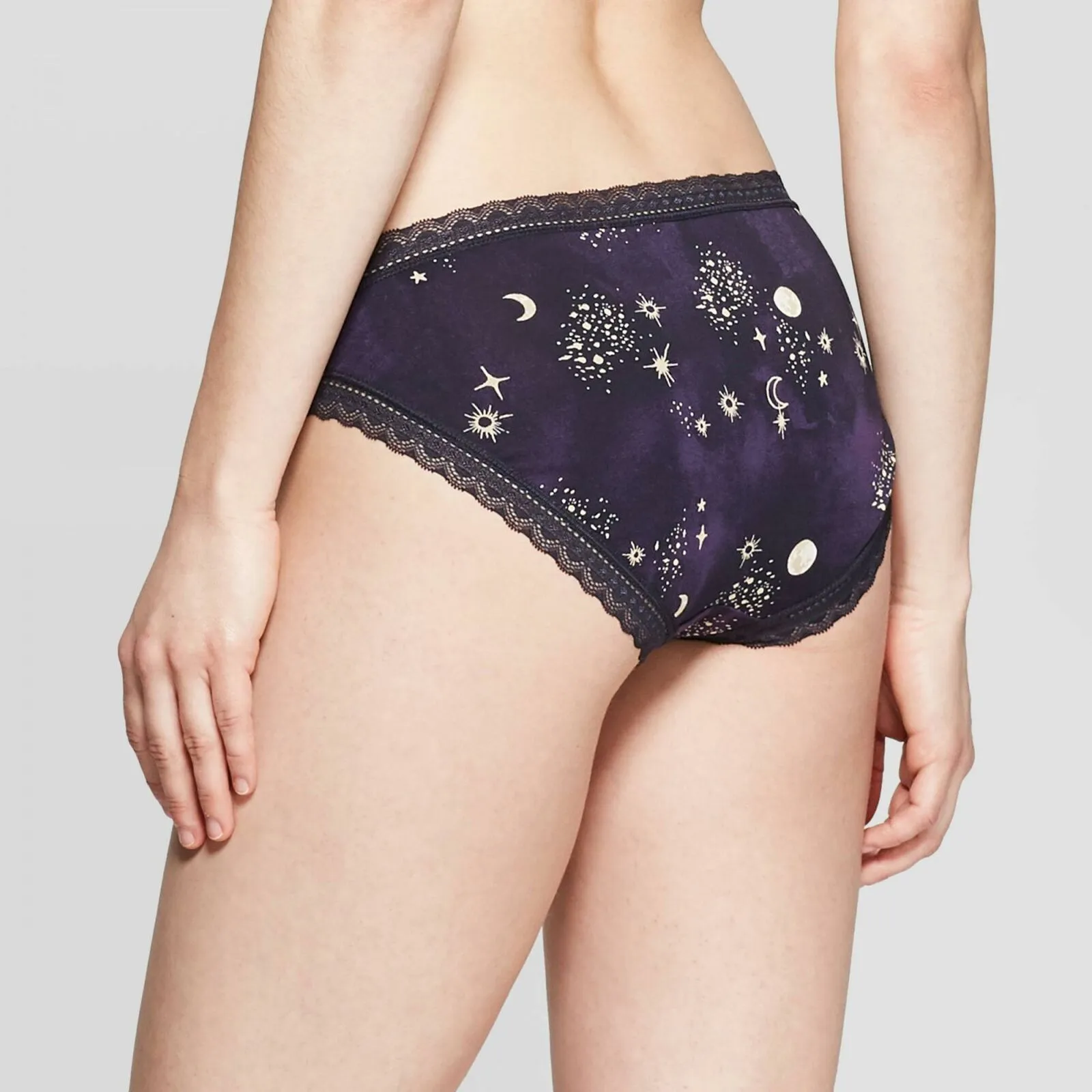 Auden Women's Cotton Bikini Panties with Lace