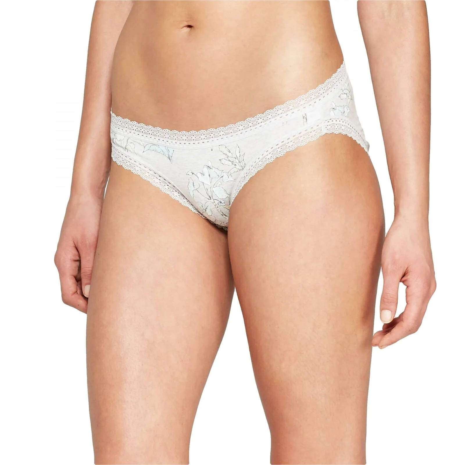 Auden Women's Cotton Bikini Panties with Lace