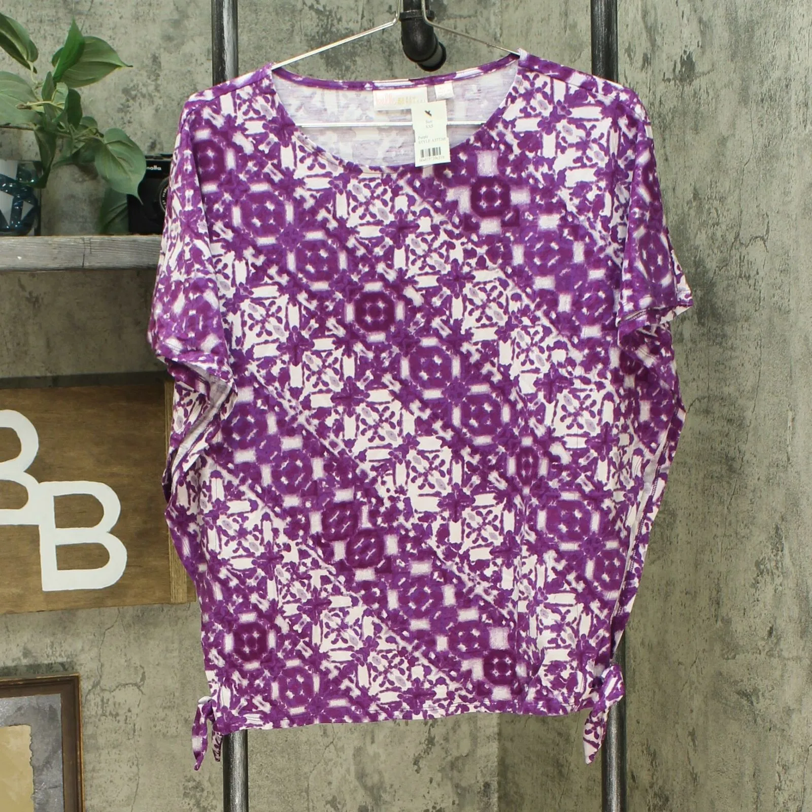 Belle by Kim Gravel Women's TripleLuxe Butterfly Sleeve Top