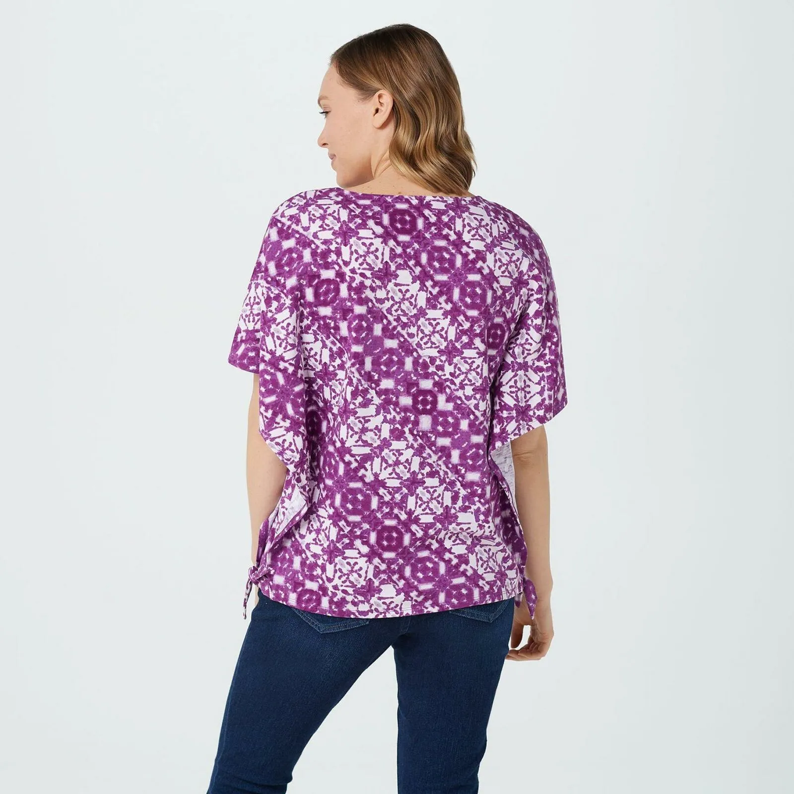 Belle by Kim Gravel Women's TripleLuxe Butterfly Sleeve Top