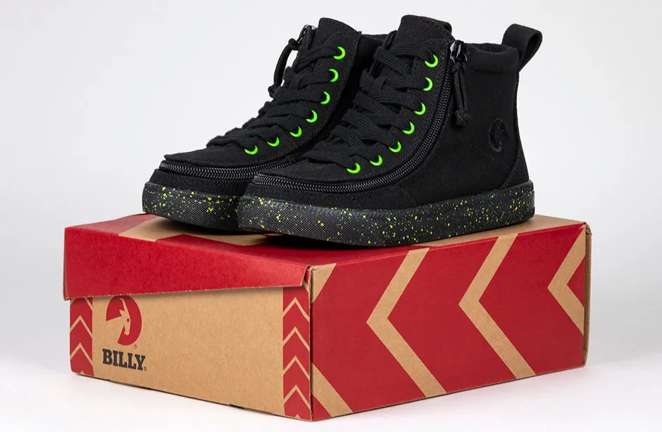 Billy Black/Green Speckle BILLY Classic Lace High Tops