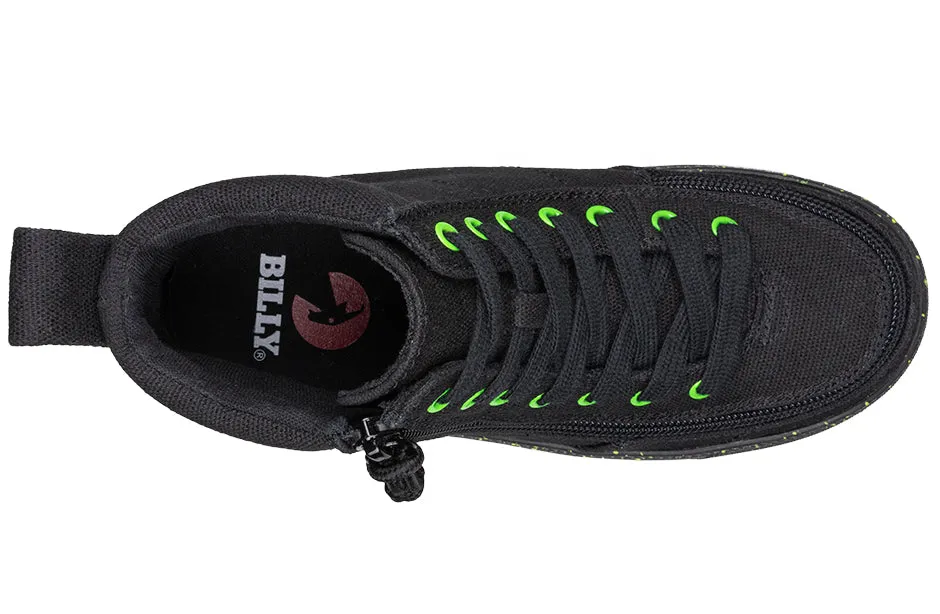 Billy Black/Green Speckle BILLY Classic Lace High Tops
