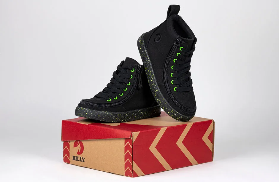 Billy Black/Green Speckle BILLY Classic Lace High Tops