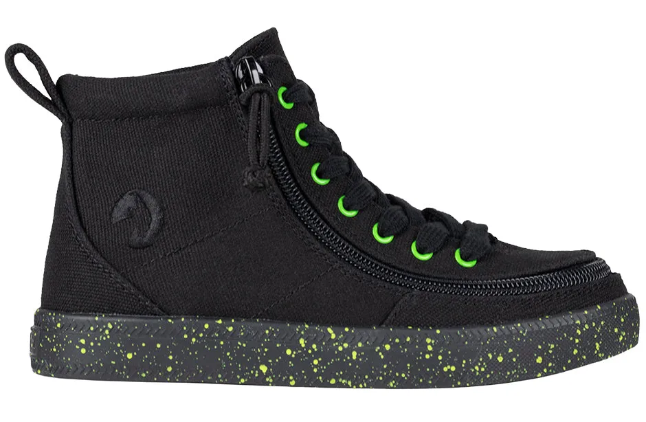 Billy Black/Green Speckle BILLY Classic Lace High Tops
