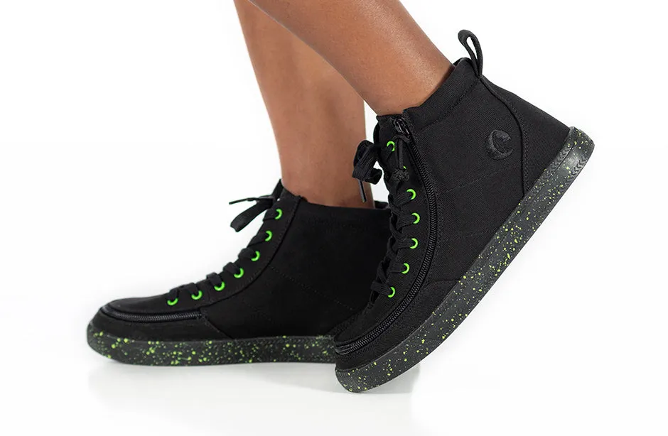 Billy Black/Green Speckle BILLY Classic Lace High Tops