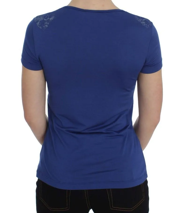 Blue Modal Stretch T-shirt