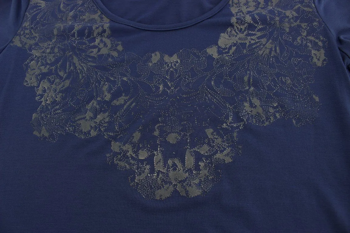 Blue Modal Stretch T-shirt