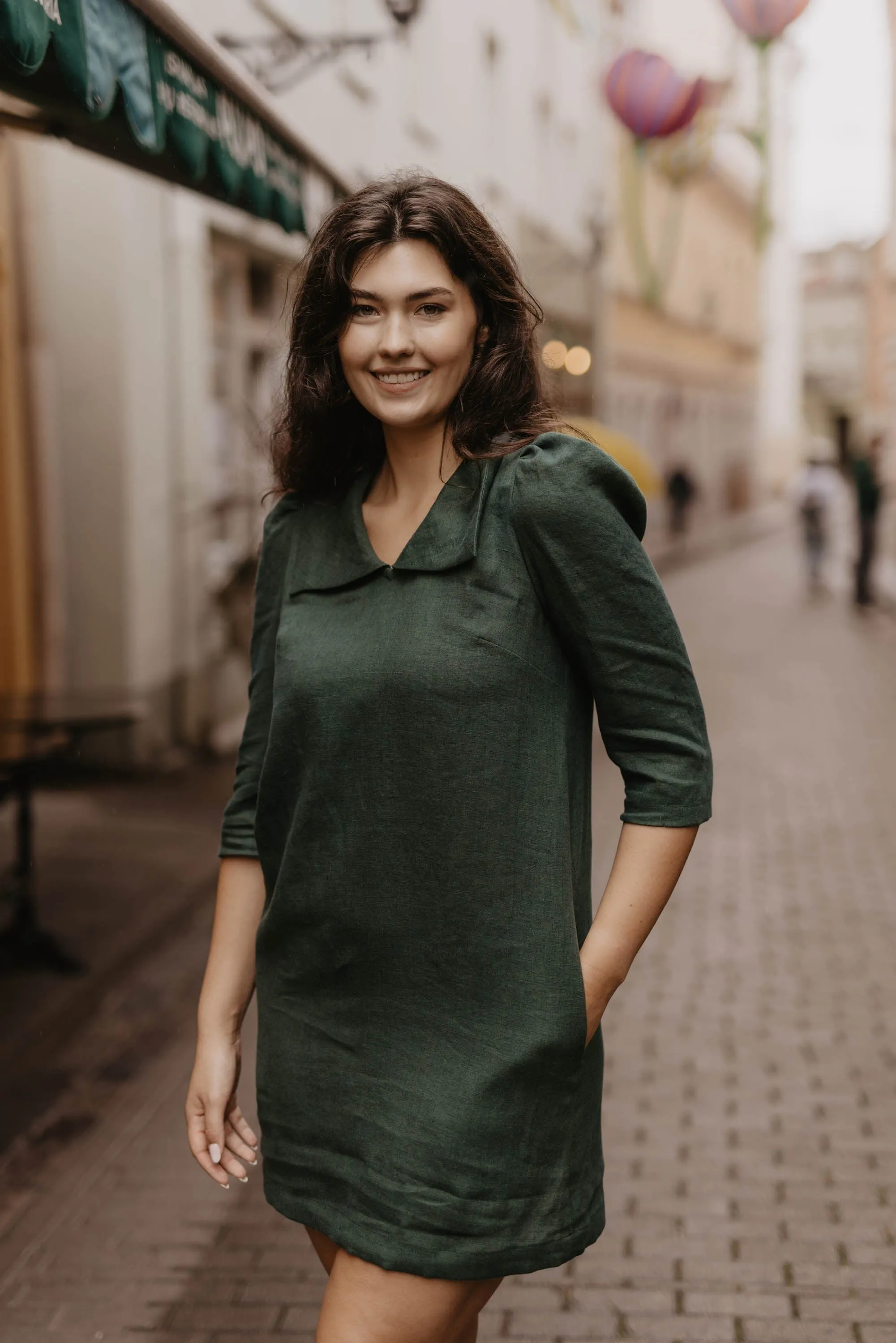 Bonnie Women's Linen Mini Dress | Multiple Colours