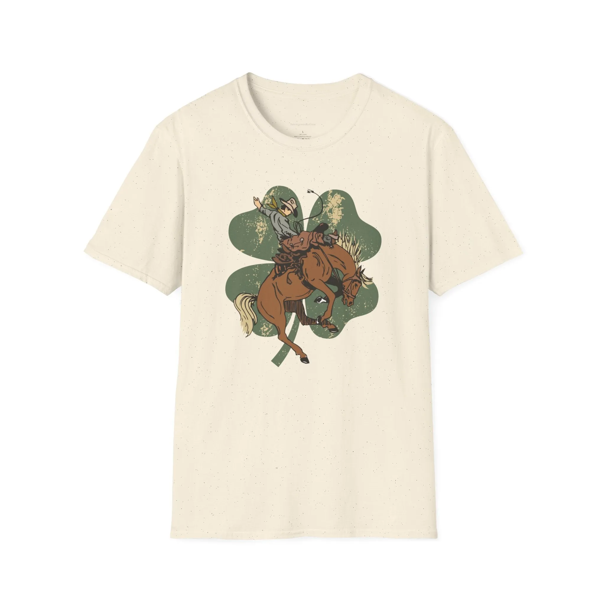 Bronc Four Leaf Clover Softstyle T-Shirt
