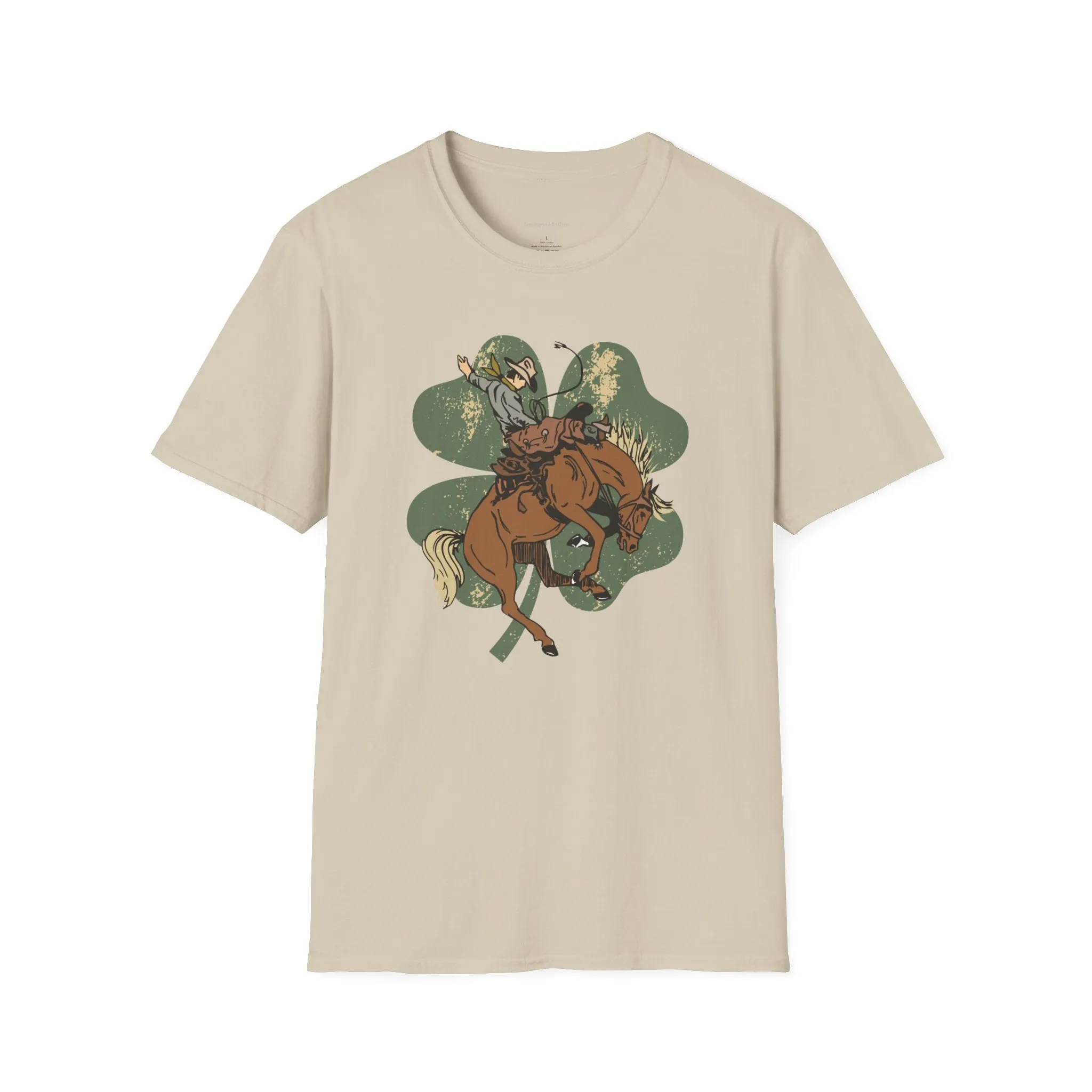 Bronc Four Leaf Clover Softstyle T-Shirt