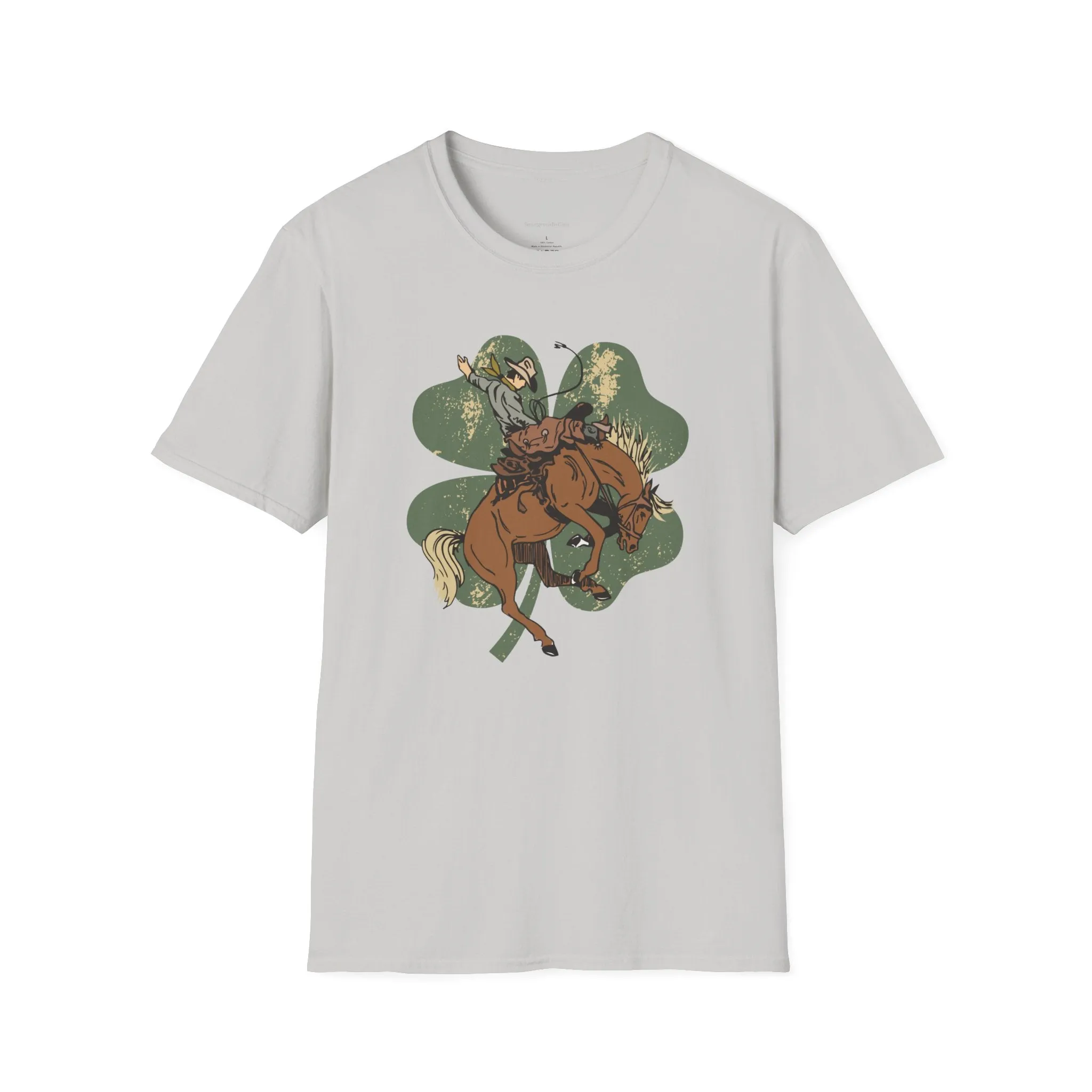 Bronc Four Leaf Clover Softstyle T-Shirt