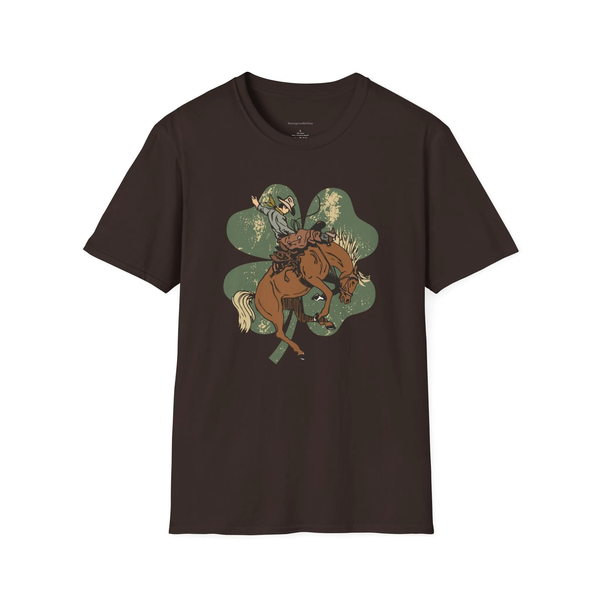 Bronc Four Leaf Clover Softstyle T-Shirt