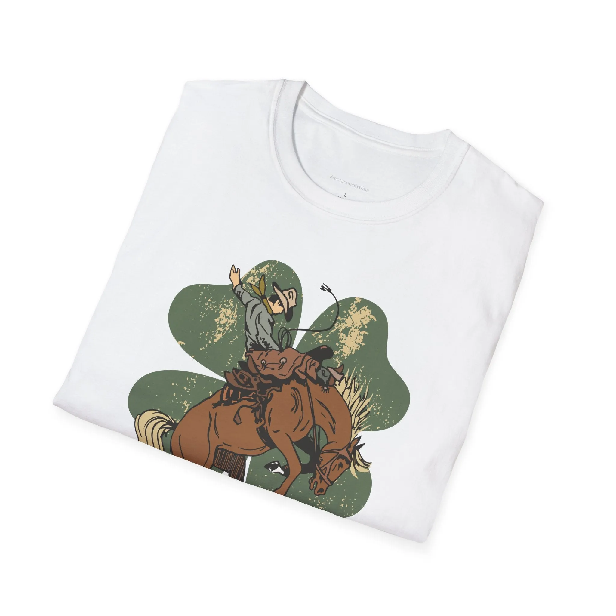 Bronc Four Leaf Clover Softstyle T-Shirt