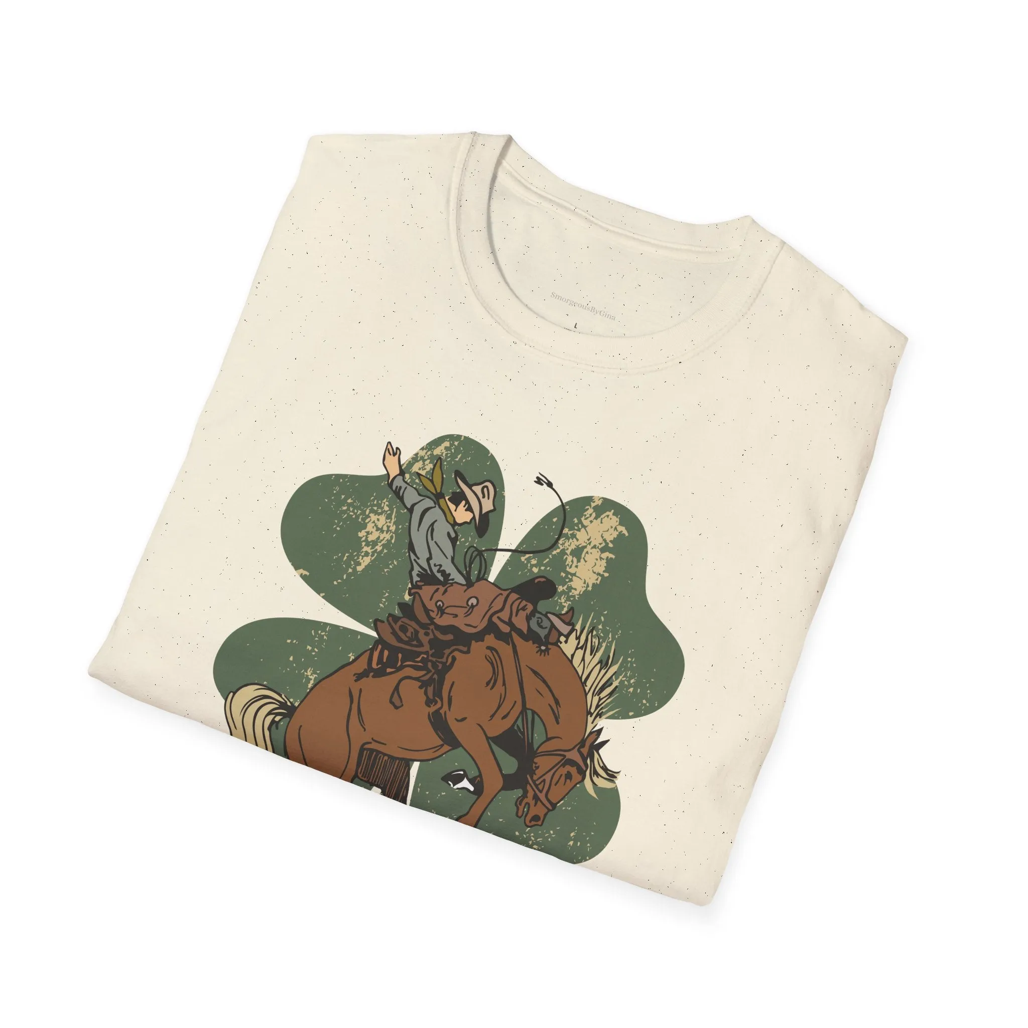 Bronc Four Leaf Clover Softstyle T-Shirt