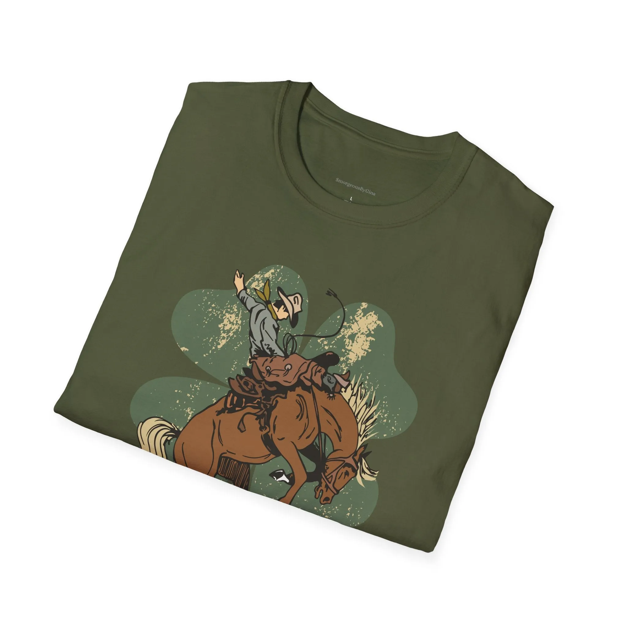 Bronc Four Leaf Clover Softstyle T-Shirt