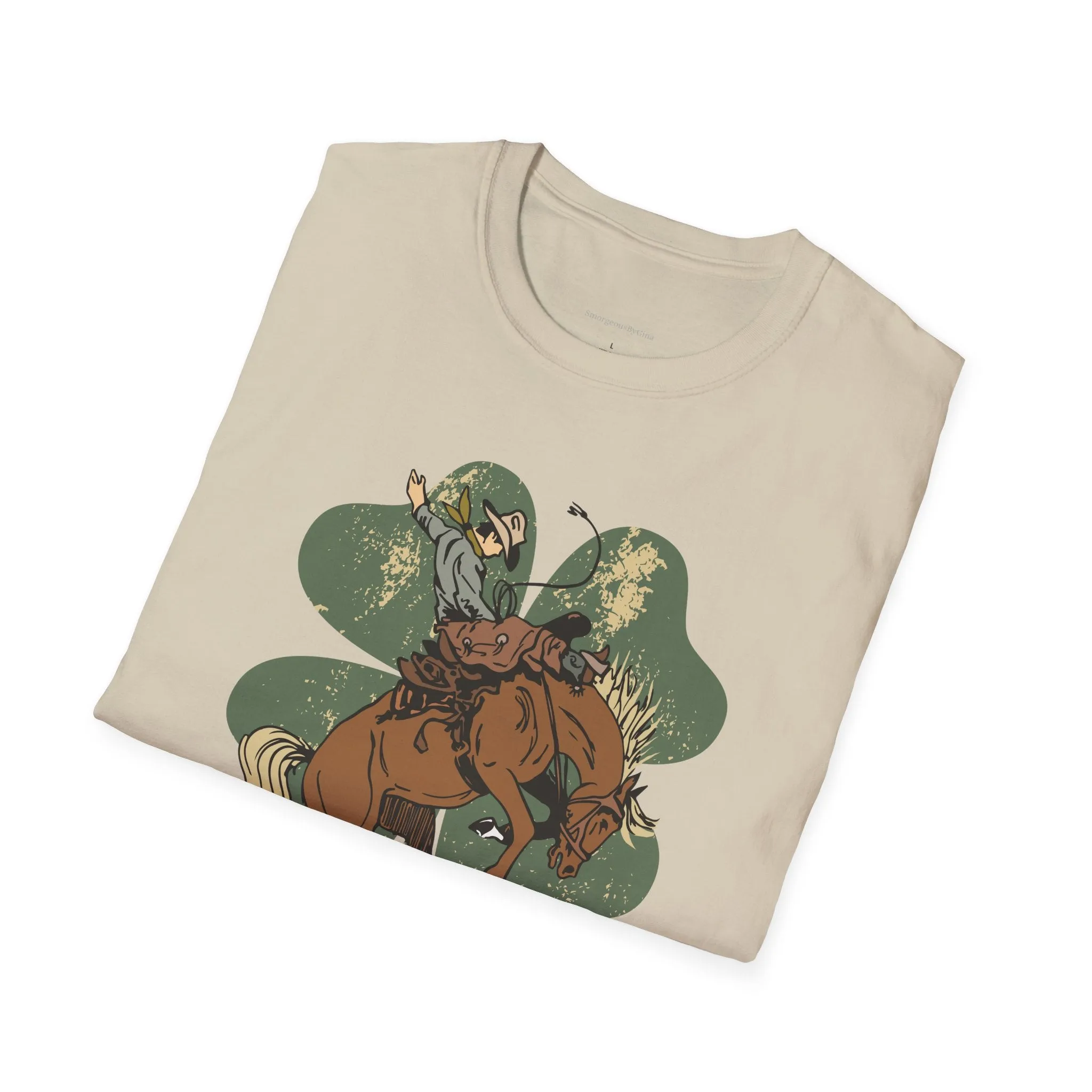 Bronc Four Leaf Clover Softstyle T-Shirt