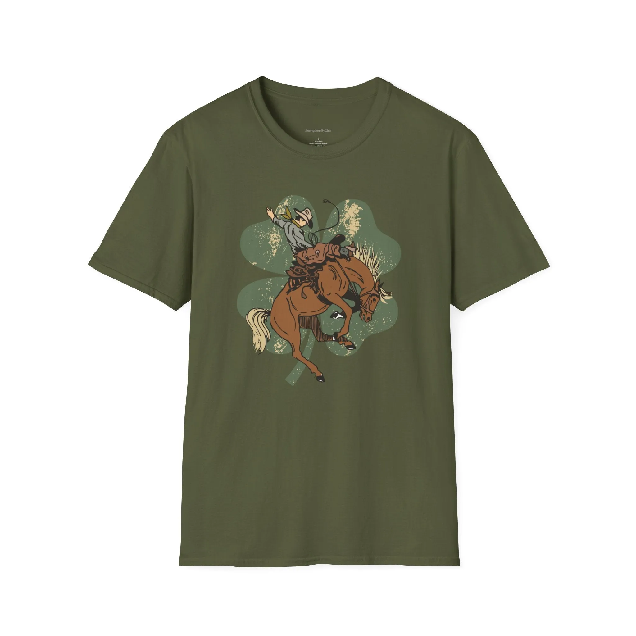 Bronc Four Leaf Clover Softstyle T-Shirt