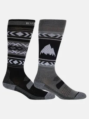 Burton Performance Lightweight Socks 2 Pack Womens Black