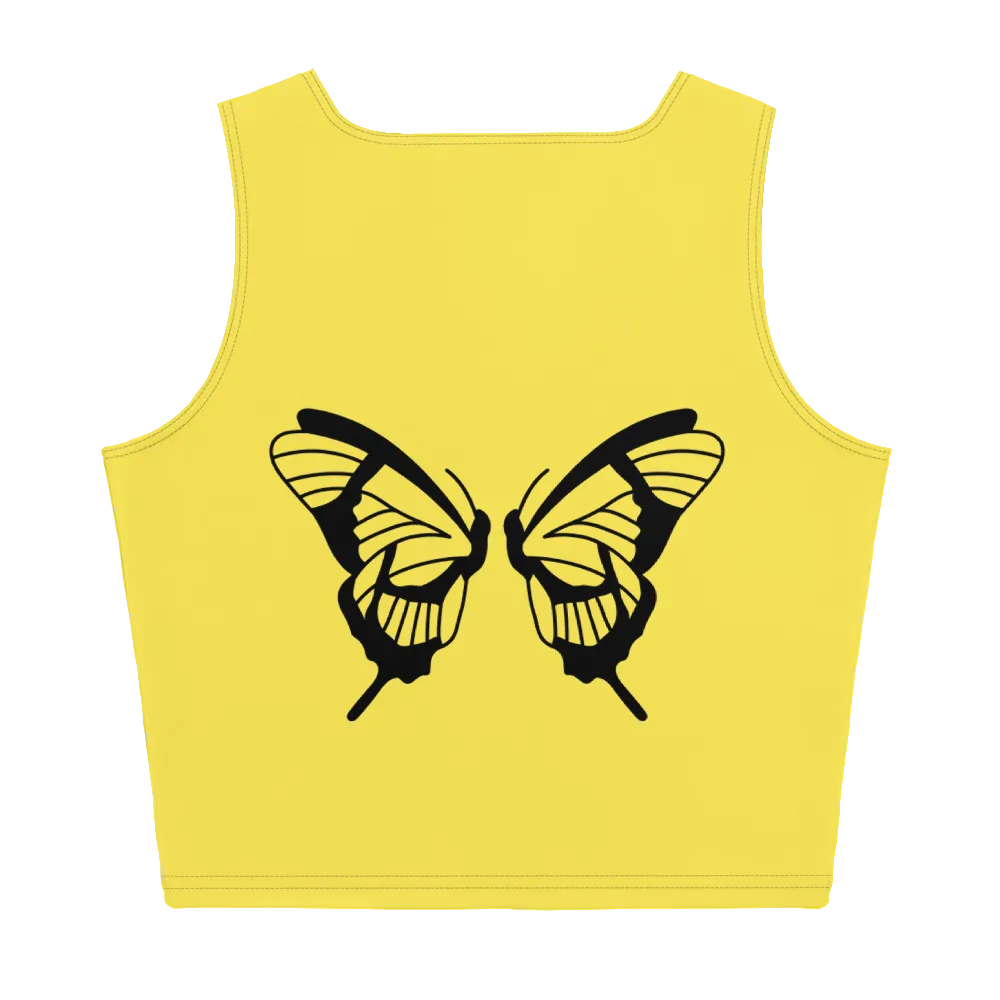 Butterfly Art Crop Top