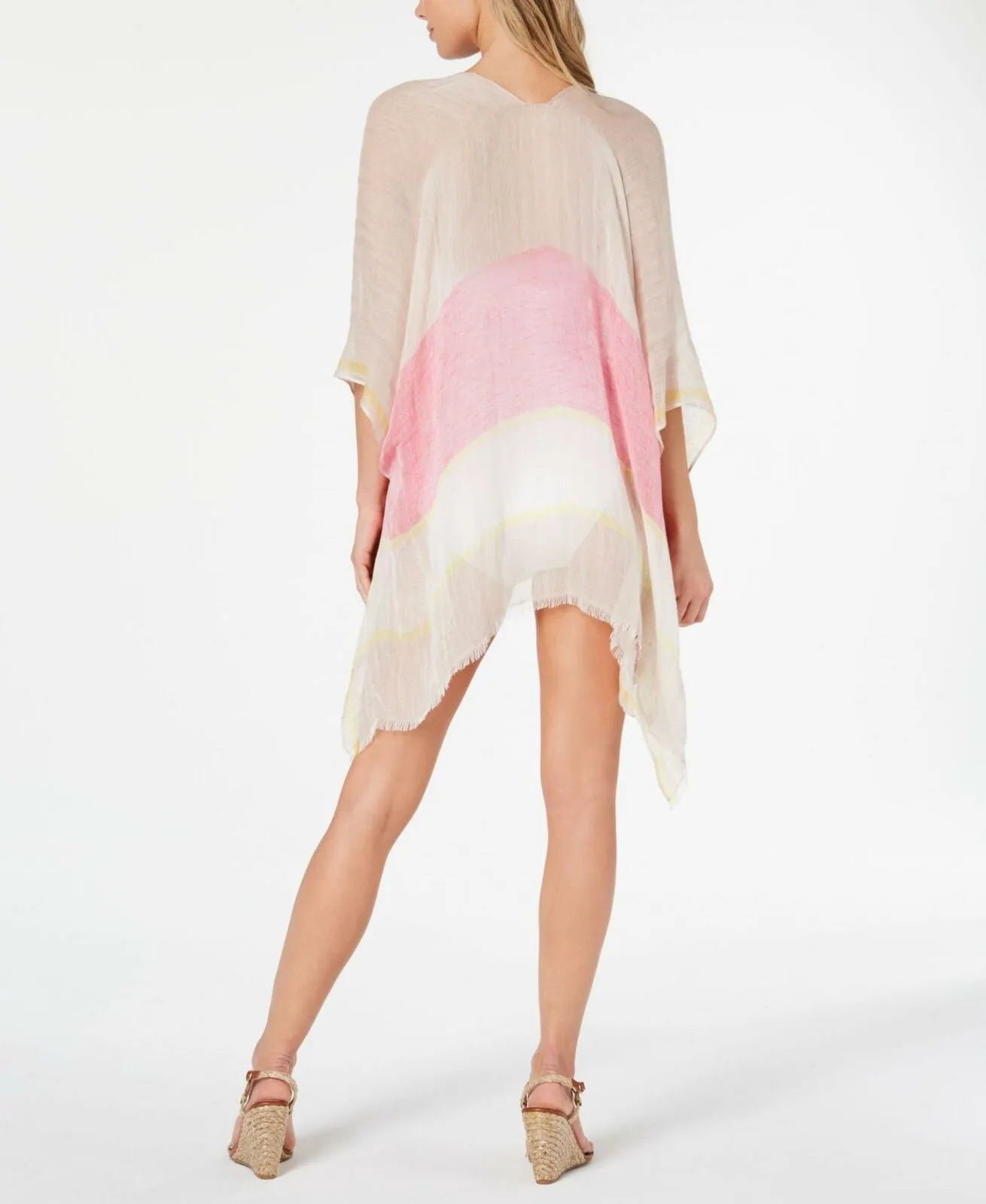 Calvin Klein Women's Vacay Chic Striped Beach Cover-Up