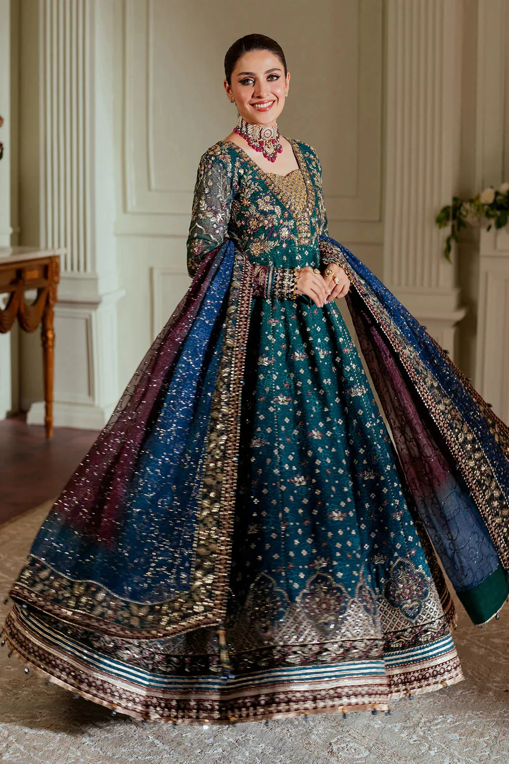 Chantelle By Baroque Unstitched 3 Piece Luxury Chiffon Formals Vol-13 Collection EC-03