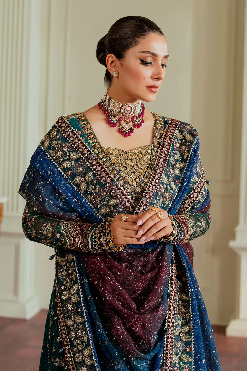 Chantelle By Baroque Unstitched 3 Piece Luxury Chiffon Formals Vol-13 Collection EC-03