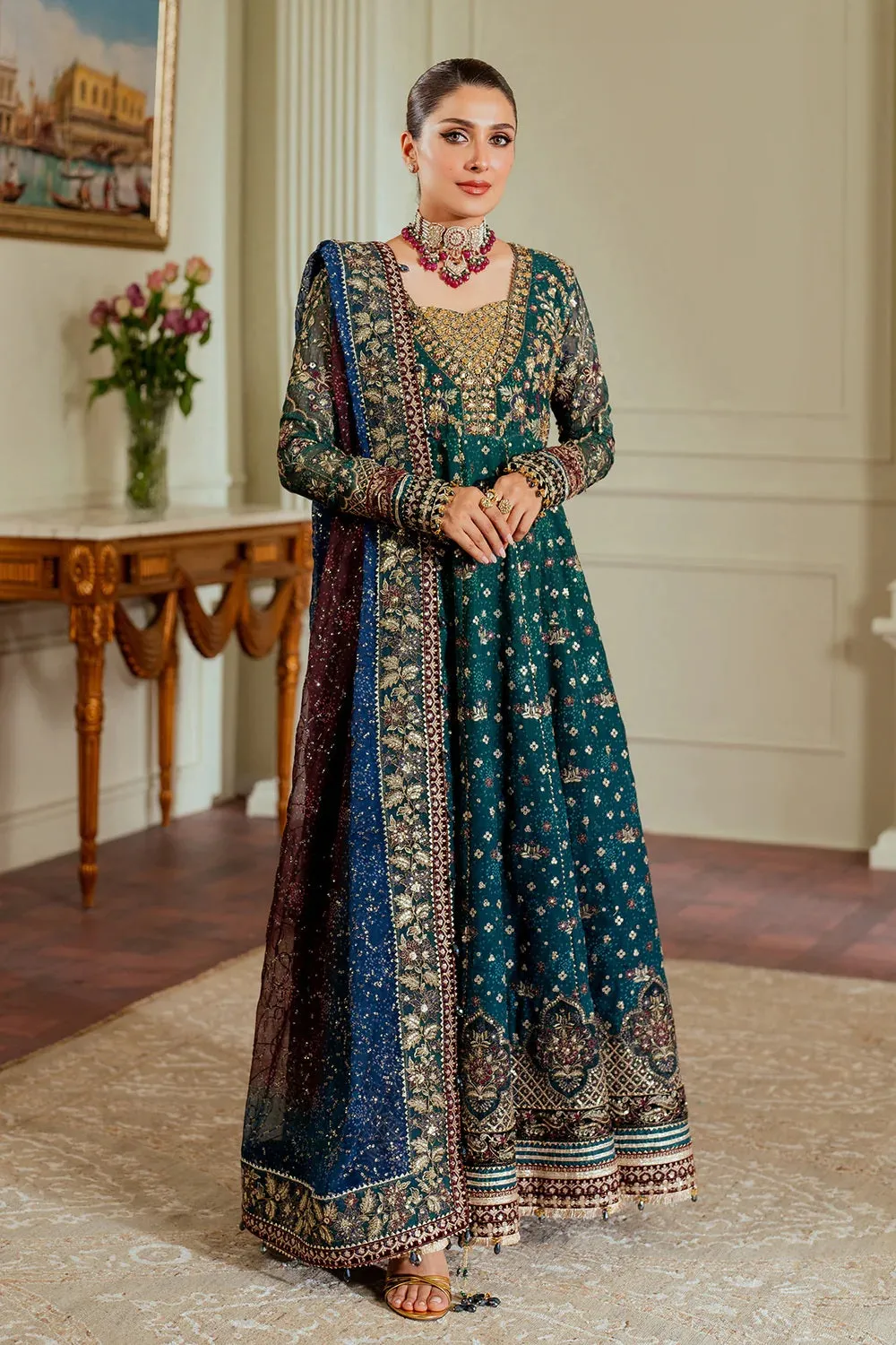 Chantelle By Baroque Unstitched 3 Piece Luxury Chiffon Formals Vol-13 Collection EC-03