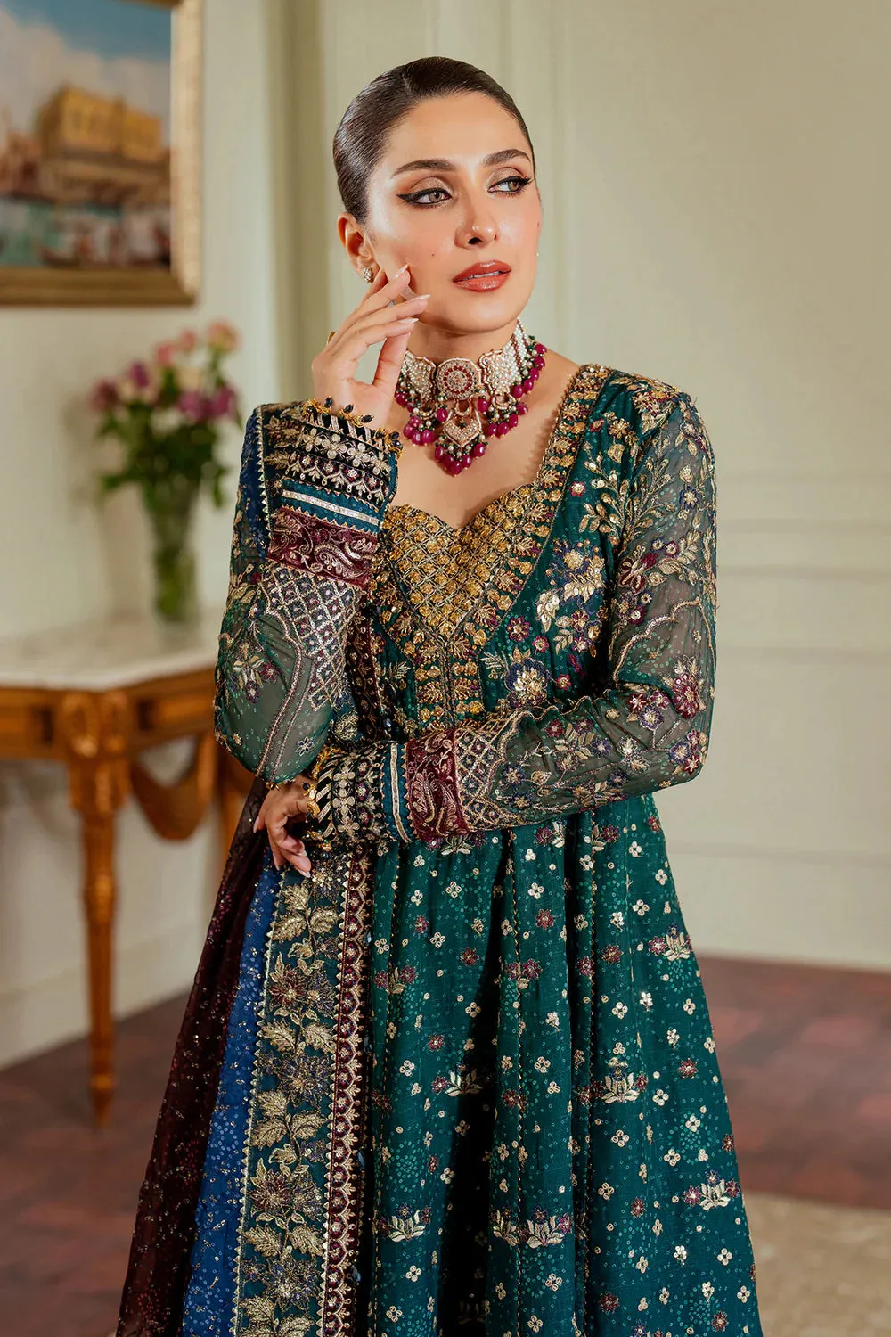Chantelle By Baroque Unstitched 3 Piece Luxury Chiffon Formals Vol-13 Collection EC-03