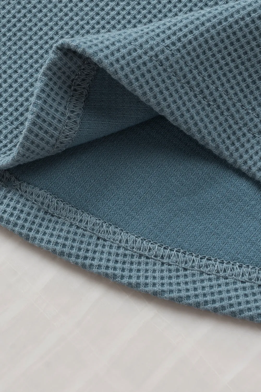 Chest Flap Waffle Knit Shacket