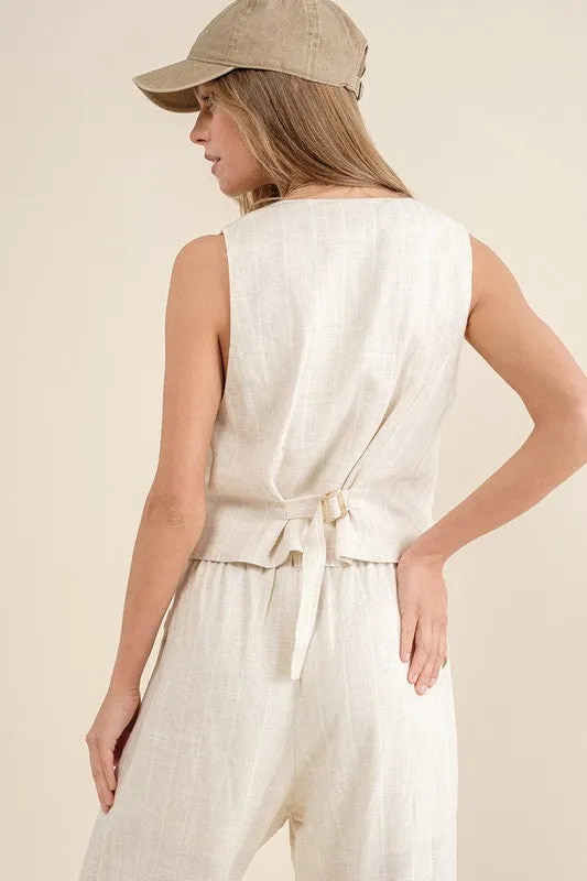 Coconut Stripe Vest