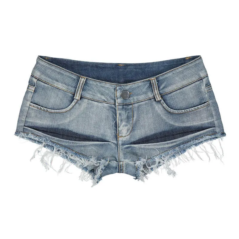 Comfy Women's Summer Denim Shorts Low Rise Jean Shorts