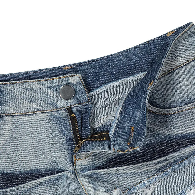 Comfy Women's Summer Denim Shorts Low Rise Jean Shorts